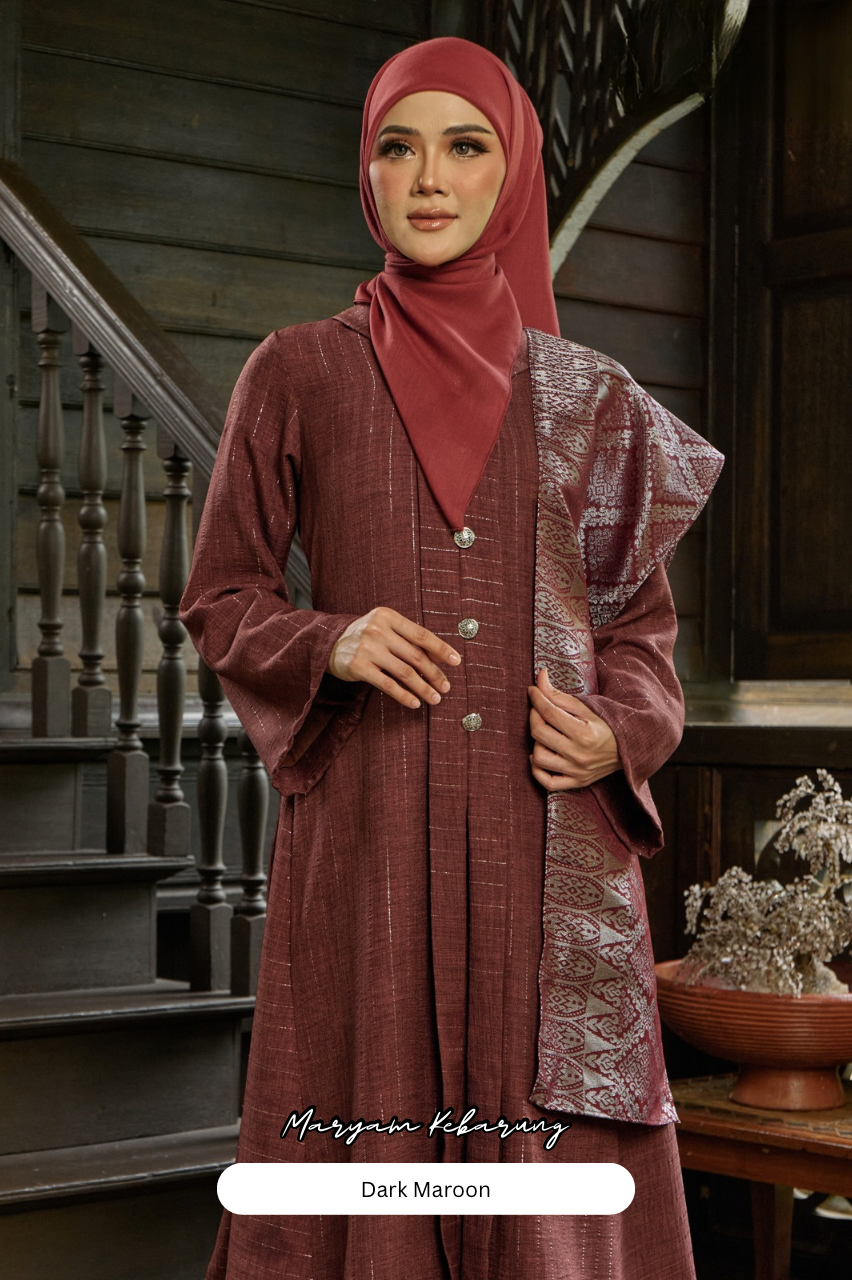 Maryam Kebarung - Dark Maroon