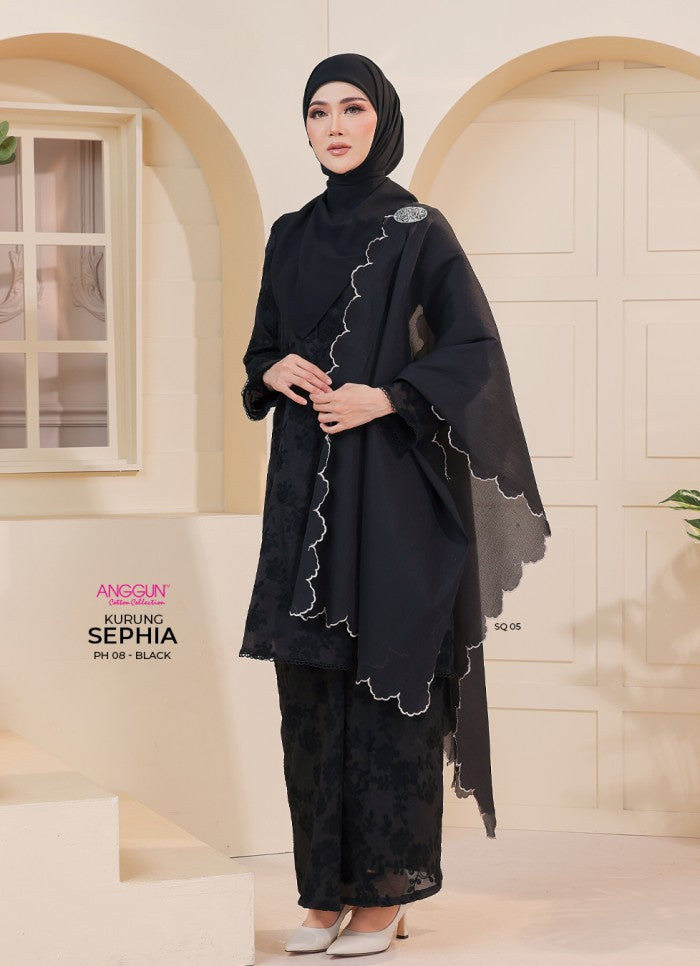 Sephia Kurung - Black