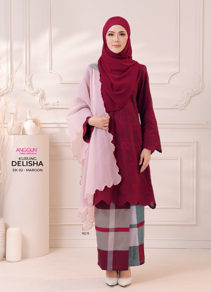 Delisha Kurung - Maroon