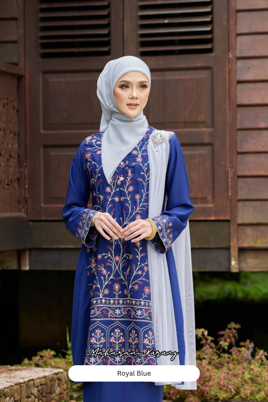 Maharani Kurung - Royal Blue