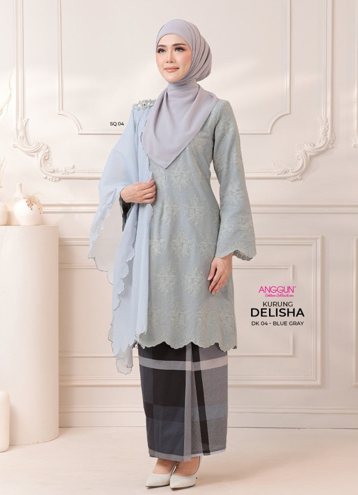 Delisha Kurung - Blue Grey