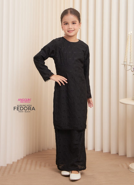 Fedora Kurung Kids - Black