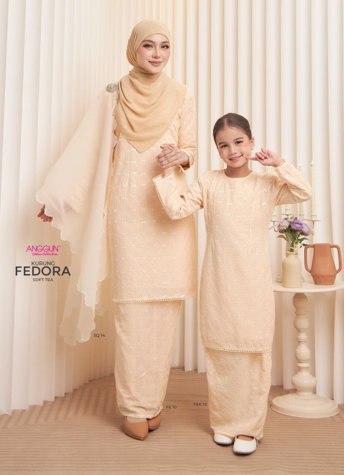 Fedora Kurung - Soft Tea