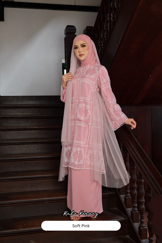 Ratu Kurung - Soft Pink