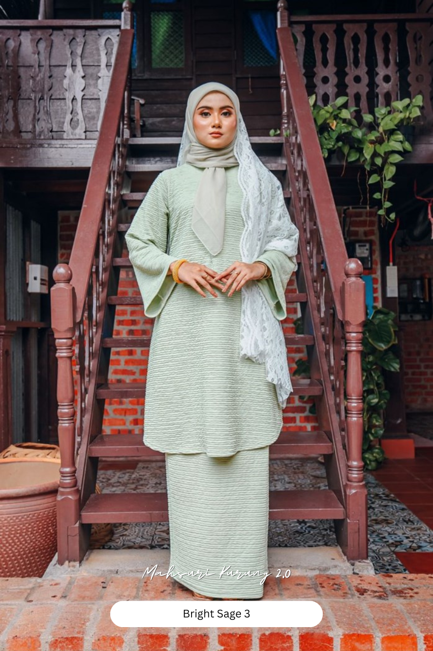 Mahsuri Kurung 2.0 - Bright Sage