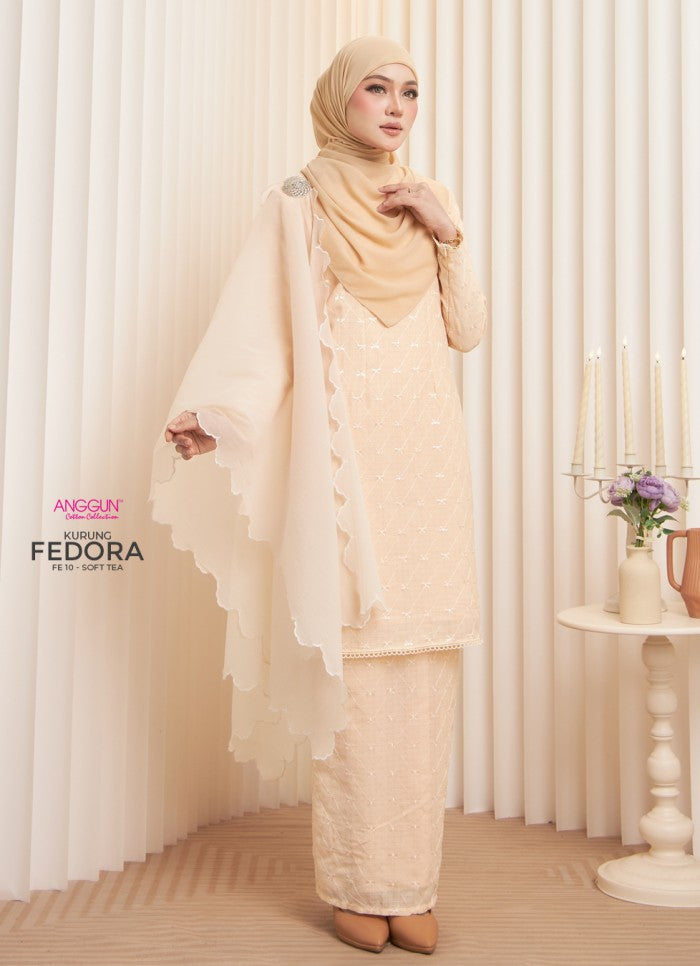 Fedora Kurung - Soft Tea