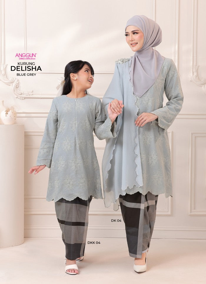 Delisha Kurung - Blue Grey