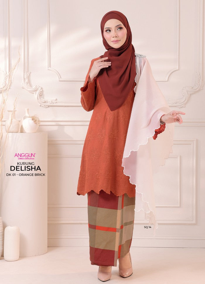 Delisha Kurung - Orange Brick