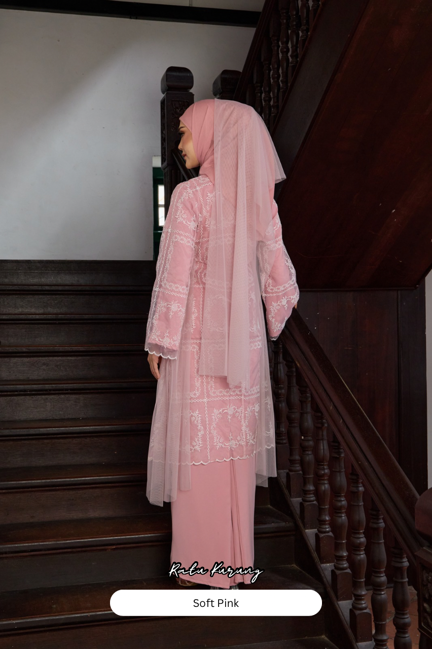 Ratu Kurung - Soft Pink