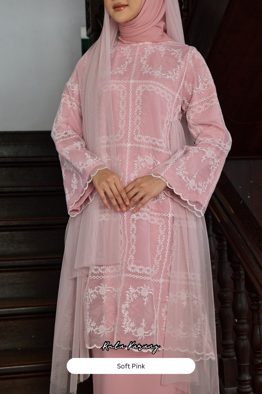 Ratu Kurung - Soft Pink