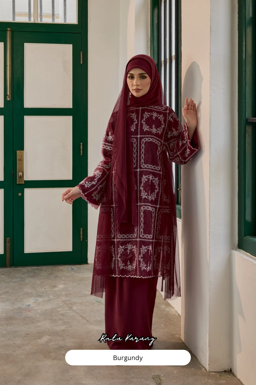 Ratu Kurung - Burgundy