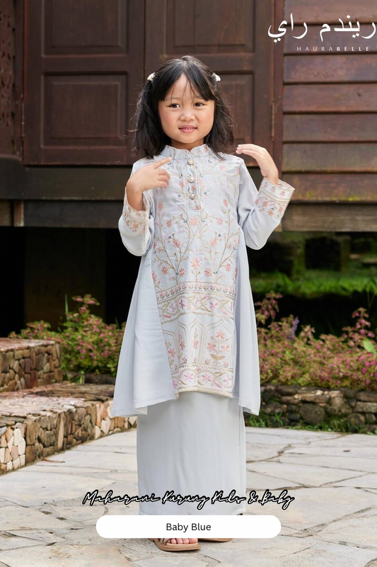 Maharani Kurung Kids - Baby Blue