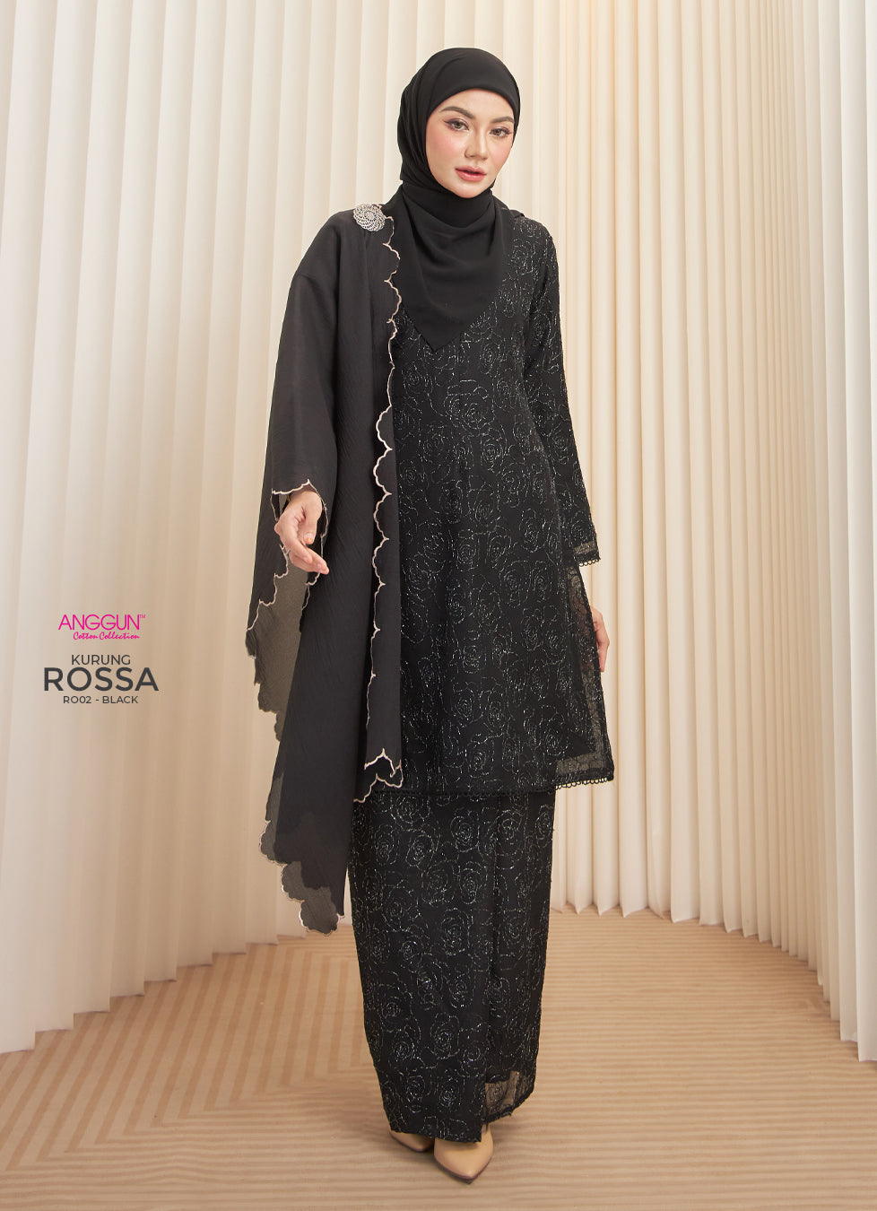 Rossa Kurung - Black