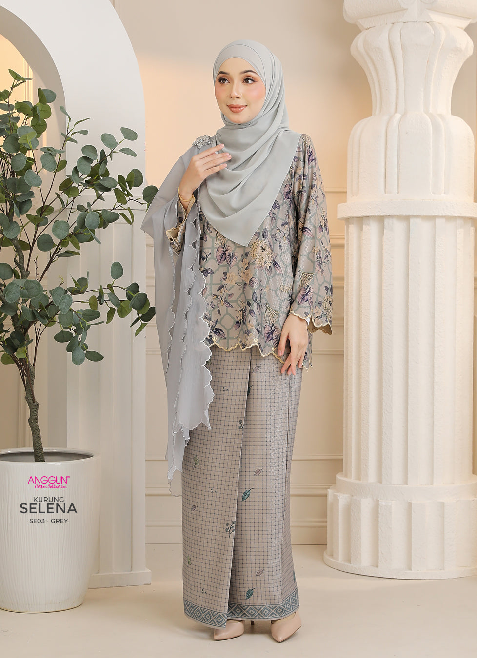 Selena Kurung - Grey