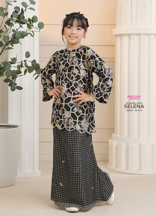 Selena Kurung Kids - Black