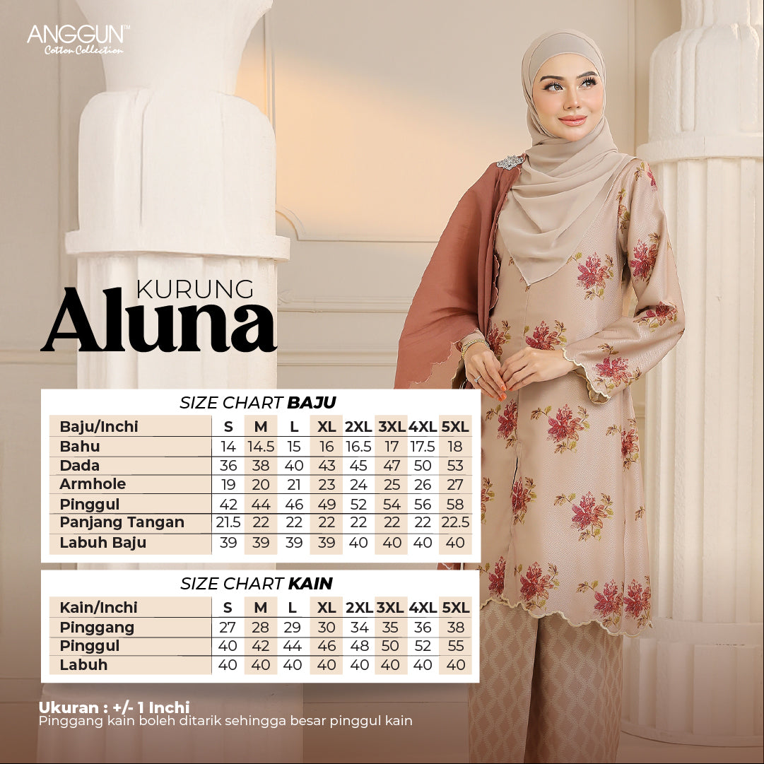 Aluna Kurung - Cream