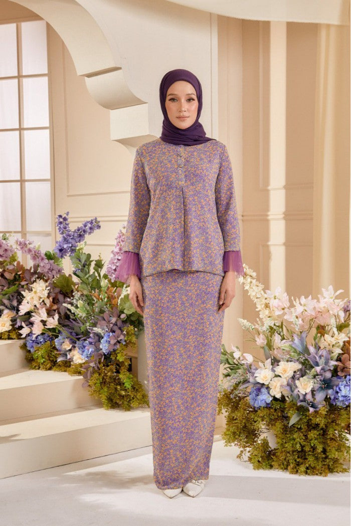 Kekwa Kurung - English Violet