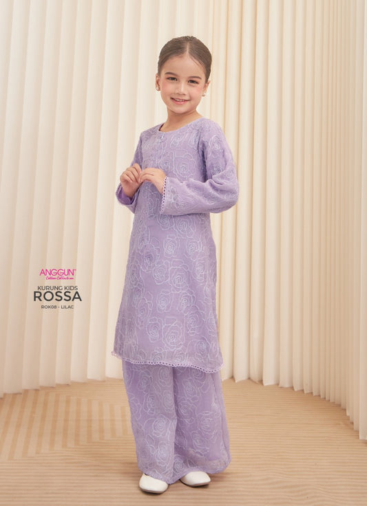 Rossa Kurung Kids - Lilac