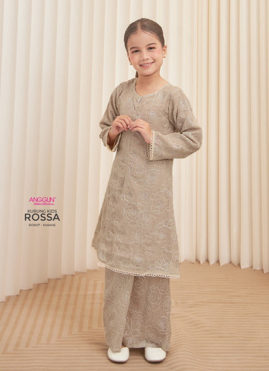 Rossa Kurung Kids - Milk Cream