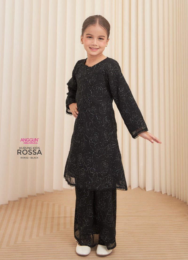 Rossa Kurung Kids - Black