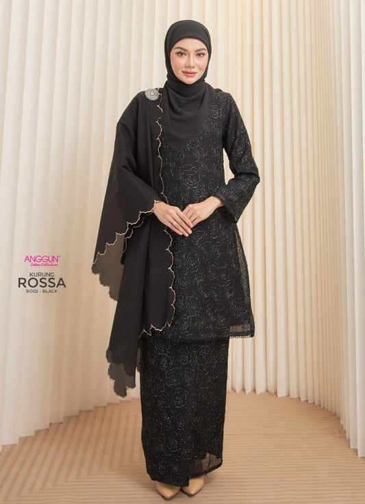 Rossa Kurung - Black